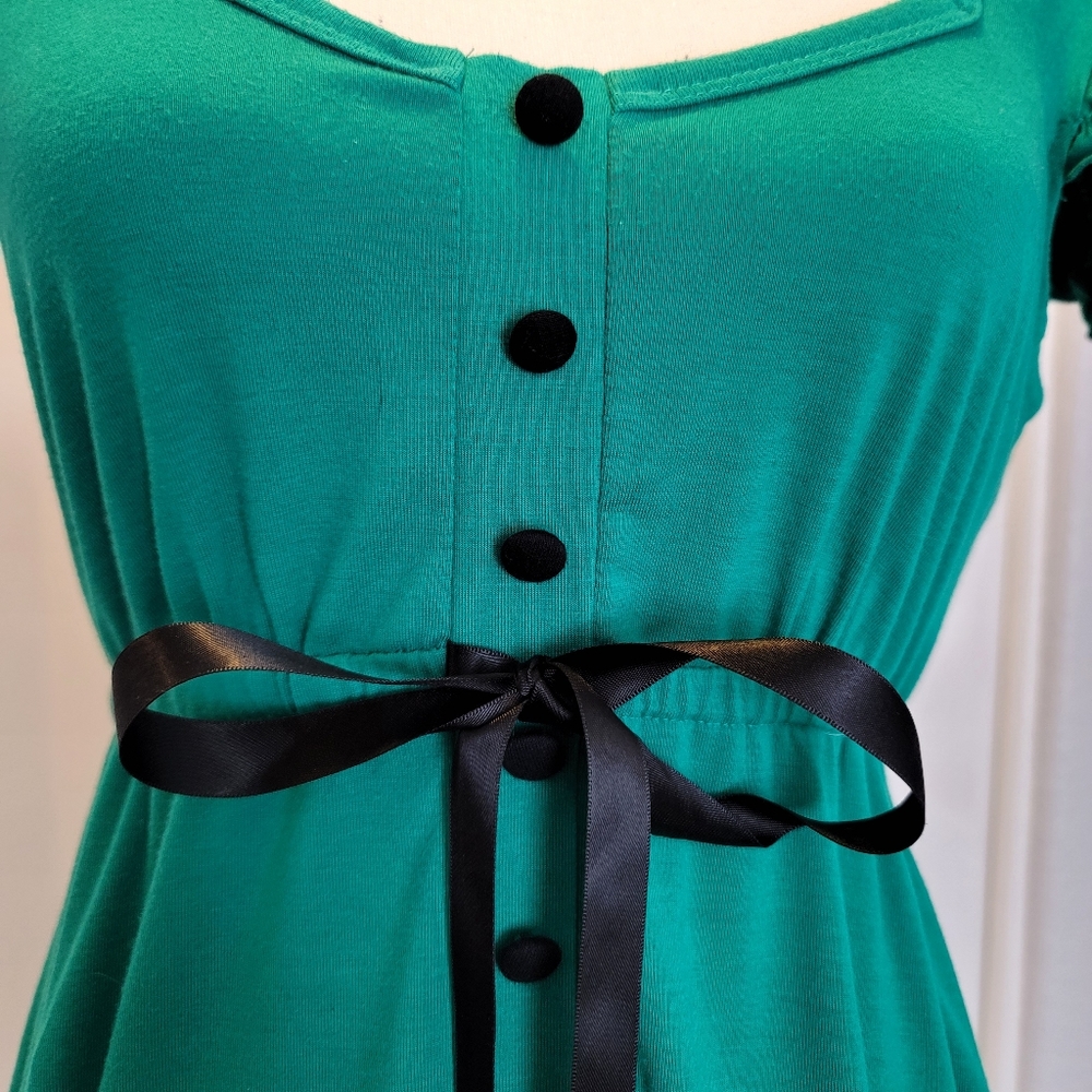 Green Pin-Up Top